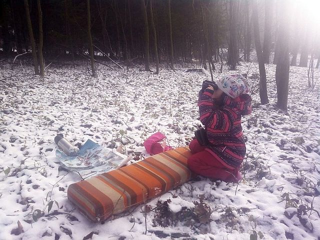 Hodinka, kterou děti strávily v přírodě pozorováním a sčítáním ptáků, pro ně byla velkým zážitkem (foto SVČ TYMY)